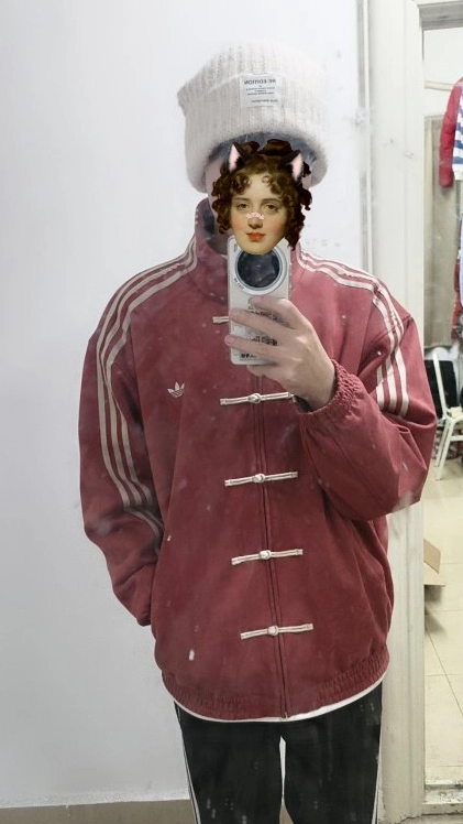 custom review-Adidas Originals CTT Куртки и Пальто Унисекс Мягкий Красный