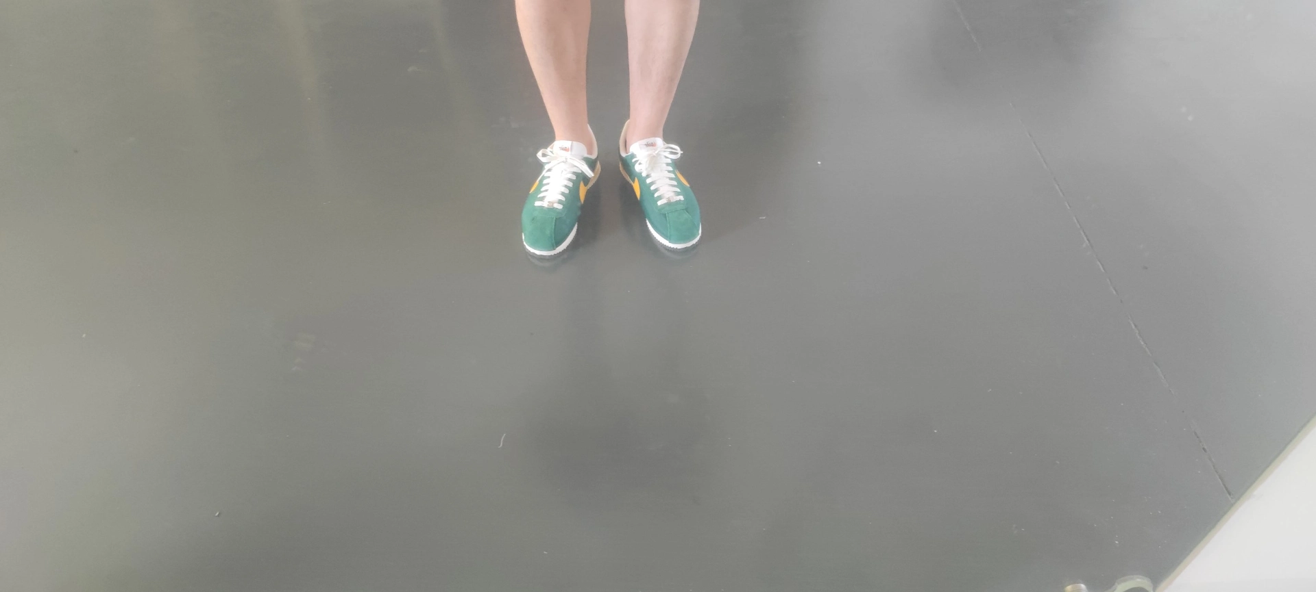 custom review-Nike Cortez Low Топ Повседневный Городской Коммутер Беговые кроссовки Мужской Зеленый Желтый