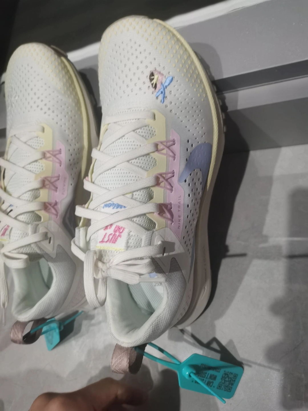 custom review-Nike Pegasus Trail 4 Low Top Trail Беговые кроссовки Женские Бежево-желтый Серо-розовый