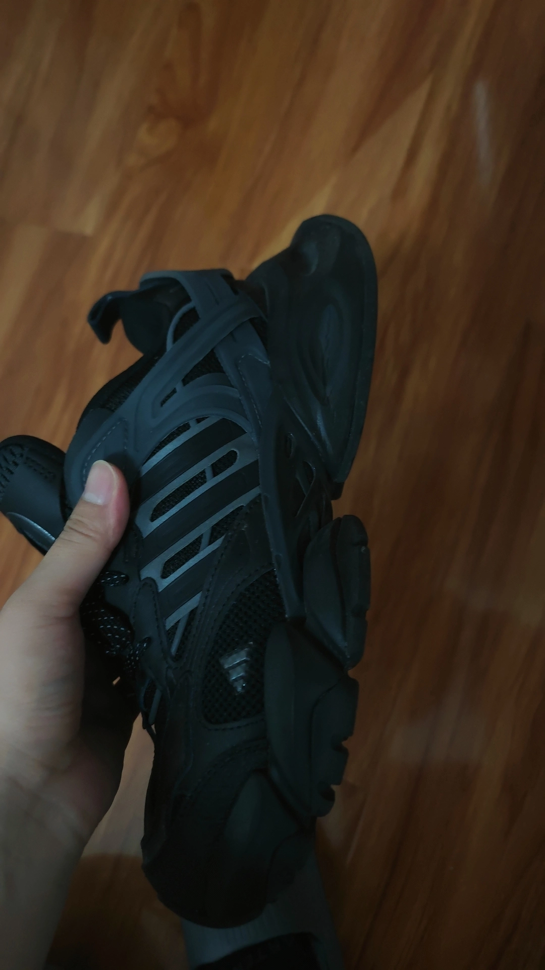 custom review-Adidas XLG RUNNER DELUXE Устойчивый к истиранию Низкий Топ Повседневные Городские Коммутирующие Беговые кроссовки Унисекс Черный