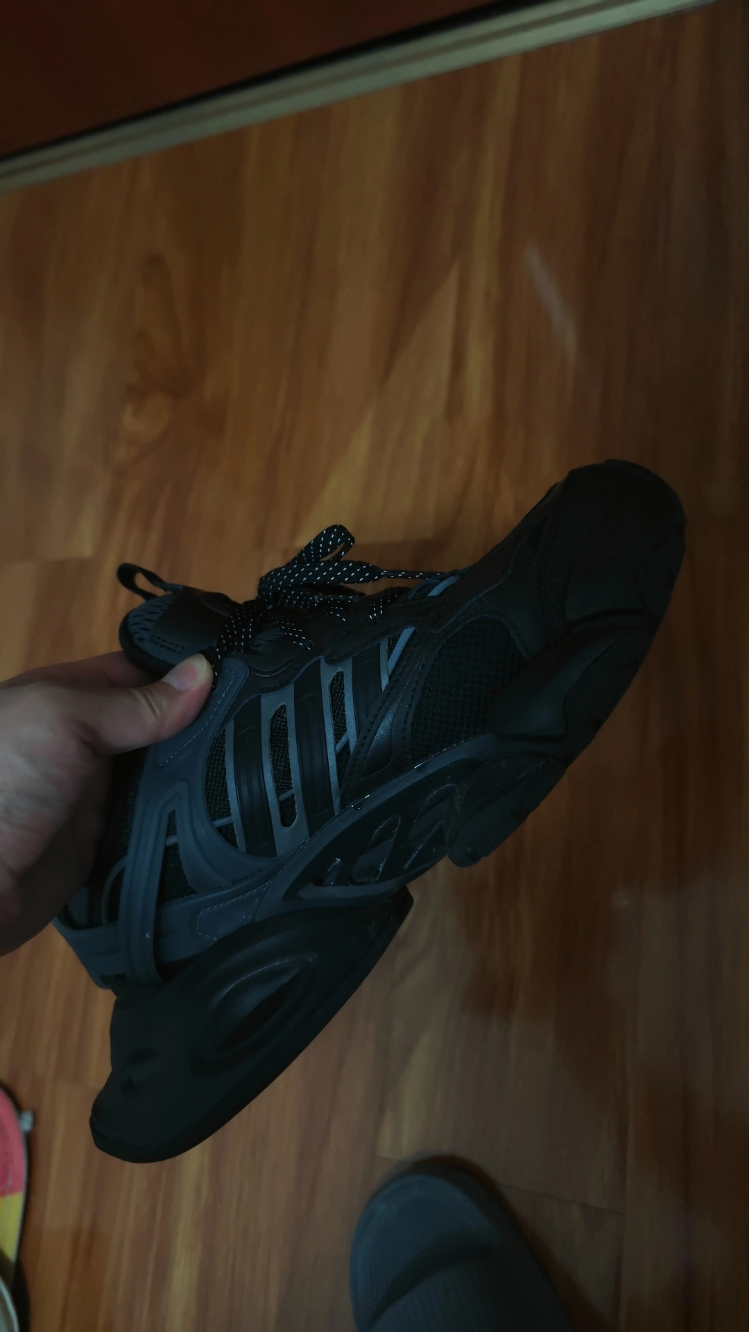 custom review-Adidas XLG RUNNER DELUXE Устойчивый к истиранию Низкий Топ Повседневные Городские Коммутирующие Беговые кроссовки Унисекс Черный