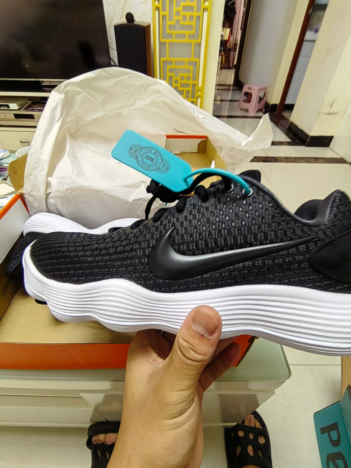 custom review-Nike Hyperdunk 2017 Low Топ Баскетбольные кроссовки Мужской Черный Белый