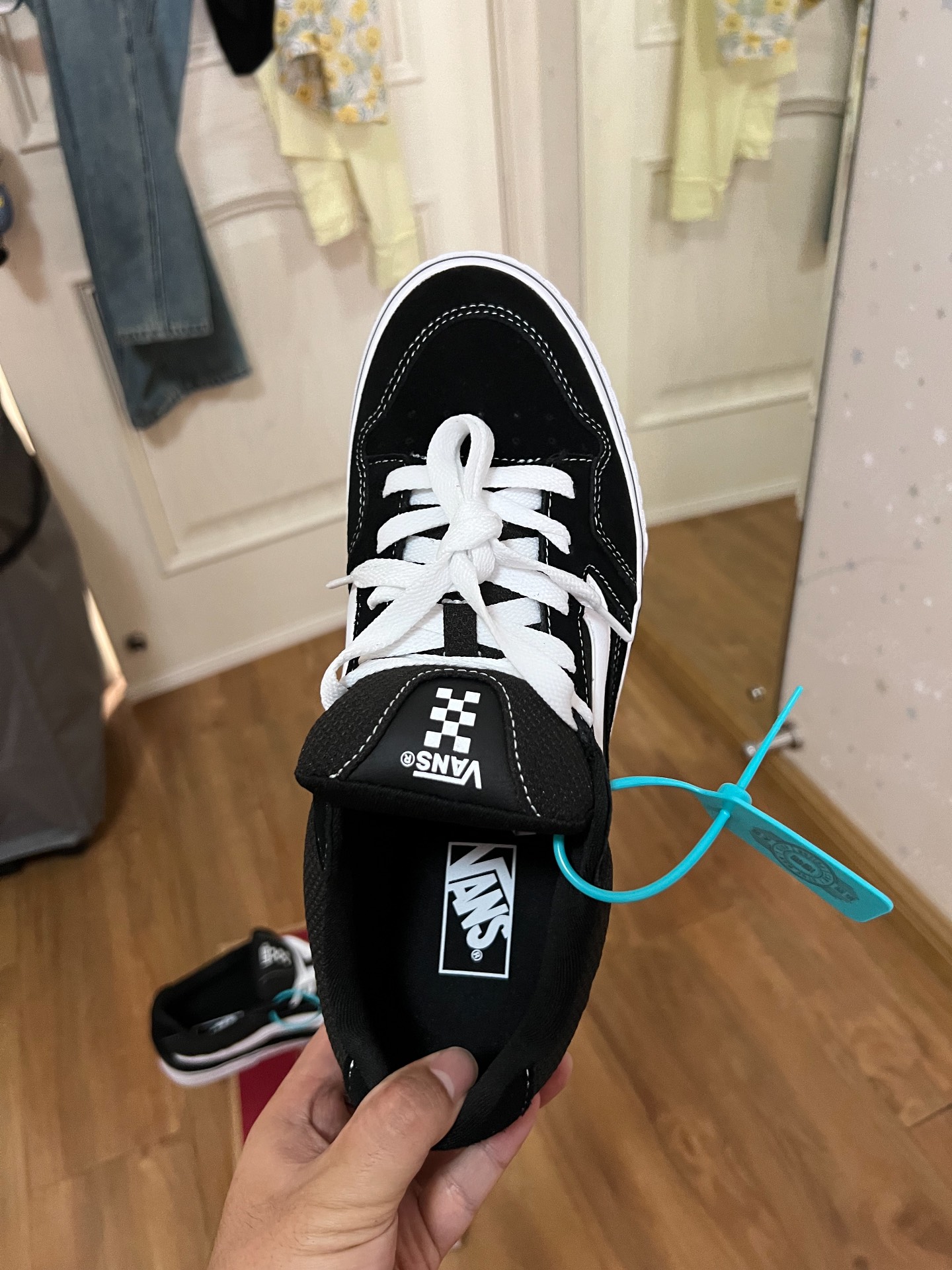 custom review-Vans Caldrone Износостойкие Низкие Кеды Унисекс Черный Белый