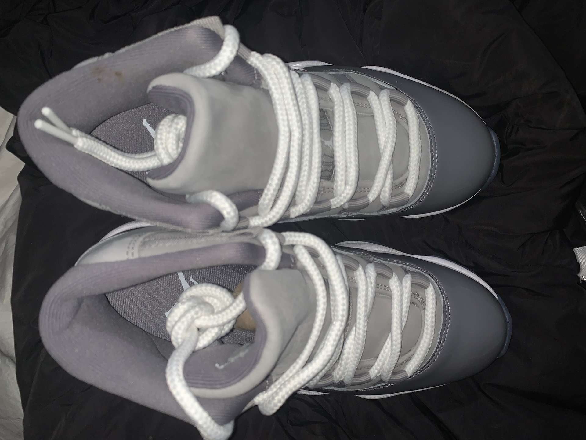 custom review-Jordan Air Jordan 11 Retro 'Cool GREY' MID Топ Винтажные баскетбольные кроссовки Унисекс Серый Белый Выпуск 2021 года