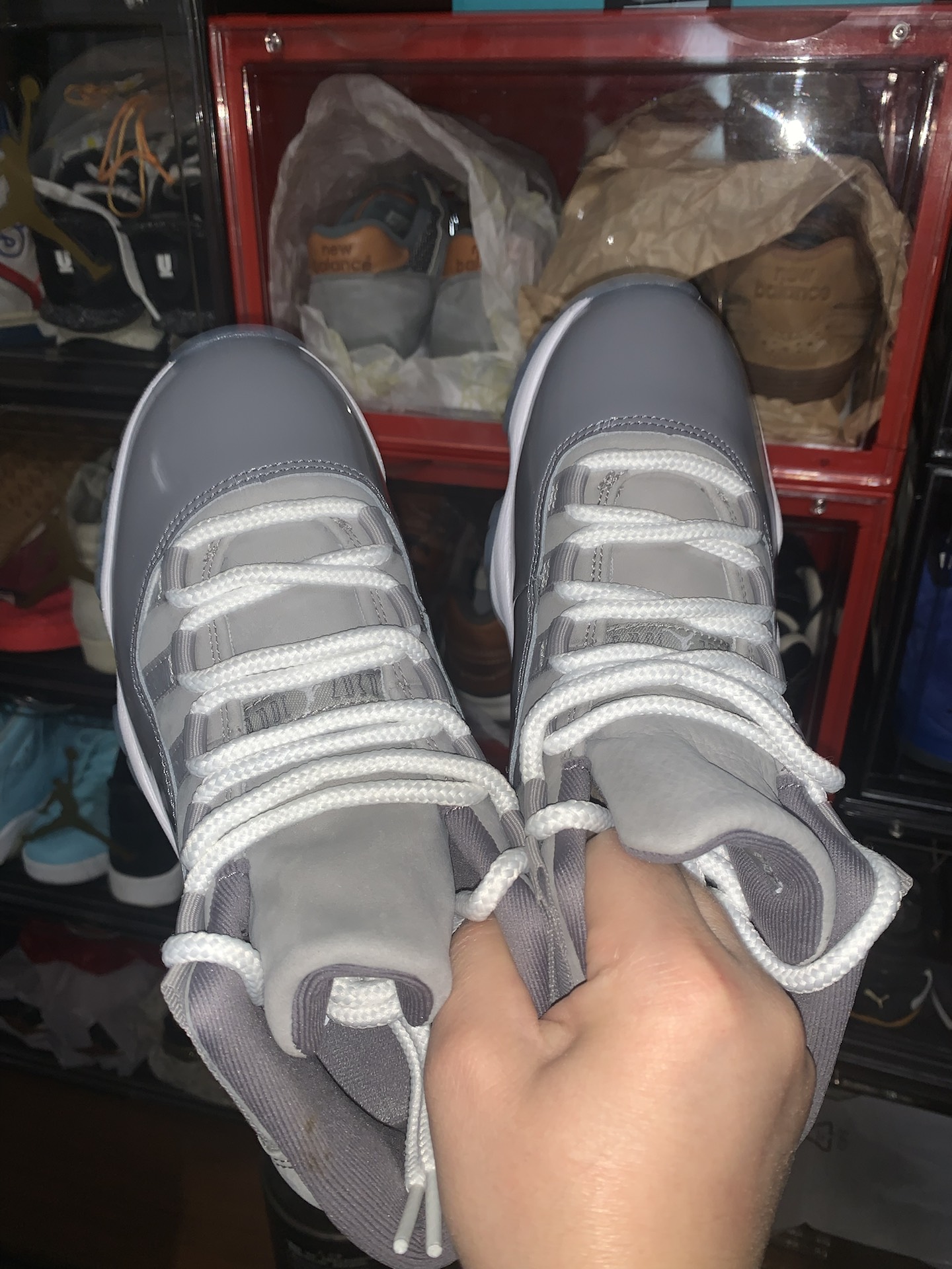 custom review-Jordan Air Jordan 11 Retro 'Cool GREY' MID Топ Винтажные баскетбольные кроссовки Унисекс Серый Белый Выпуск 2021 года