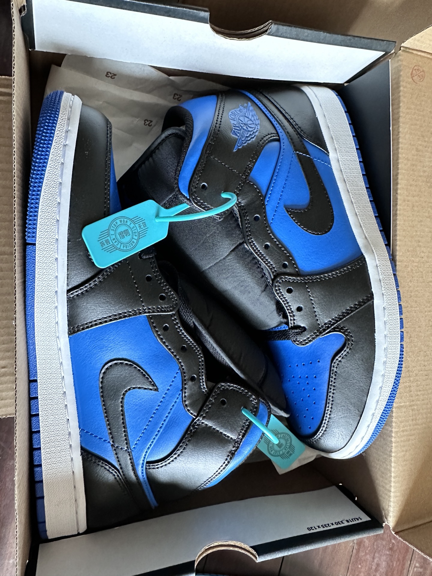 custom review-Jordan Air Jordan 1 MID 'Черный Королевский' MID Топ Винтажные баскетбольные кроссовки Мужской Синий черный