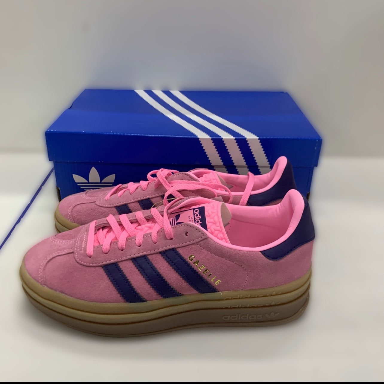 custom review-Adidas Originals GAZELLE BOLD Низкие Кроссовки для скейтбординга Женские Розовые