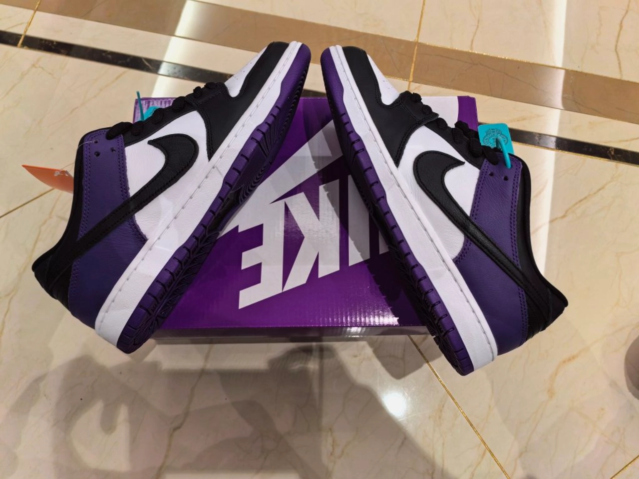 custom review-Nike Dunk SB Low Топ Скейтборд Кроссовки Унисекс Черный Фиолетовый