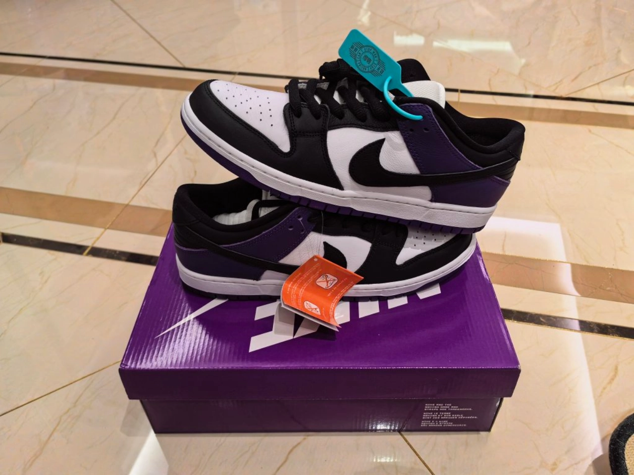 custom review-Nike Dunk SB Low Топ Скейтборд Кроссовки Унисекс Черный Фиолетовый