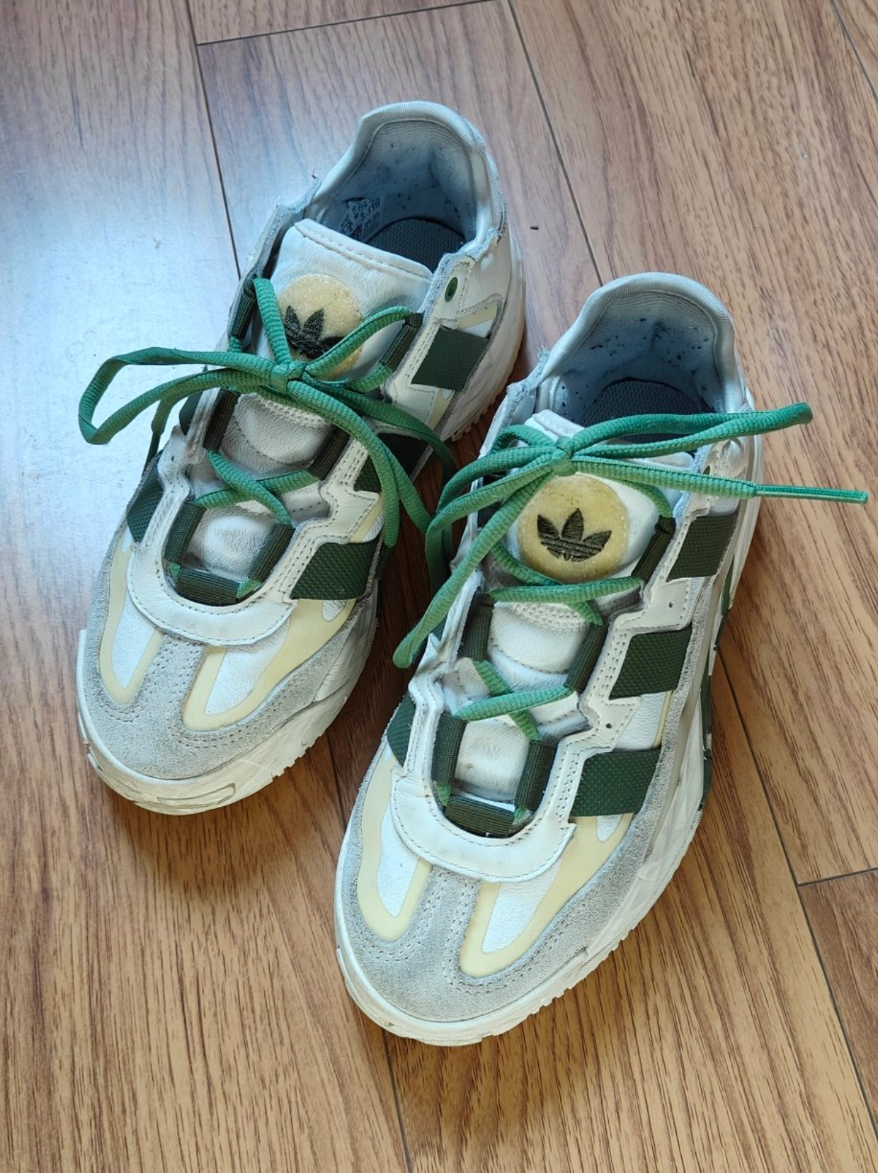 custom review-Adidas Originals Niteball Шокабассорс Антислип Резистентный к истиранию Низкий Топ Повседневная обувь Унисекс Коричневый Зеленый