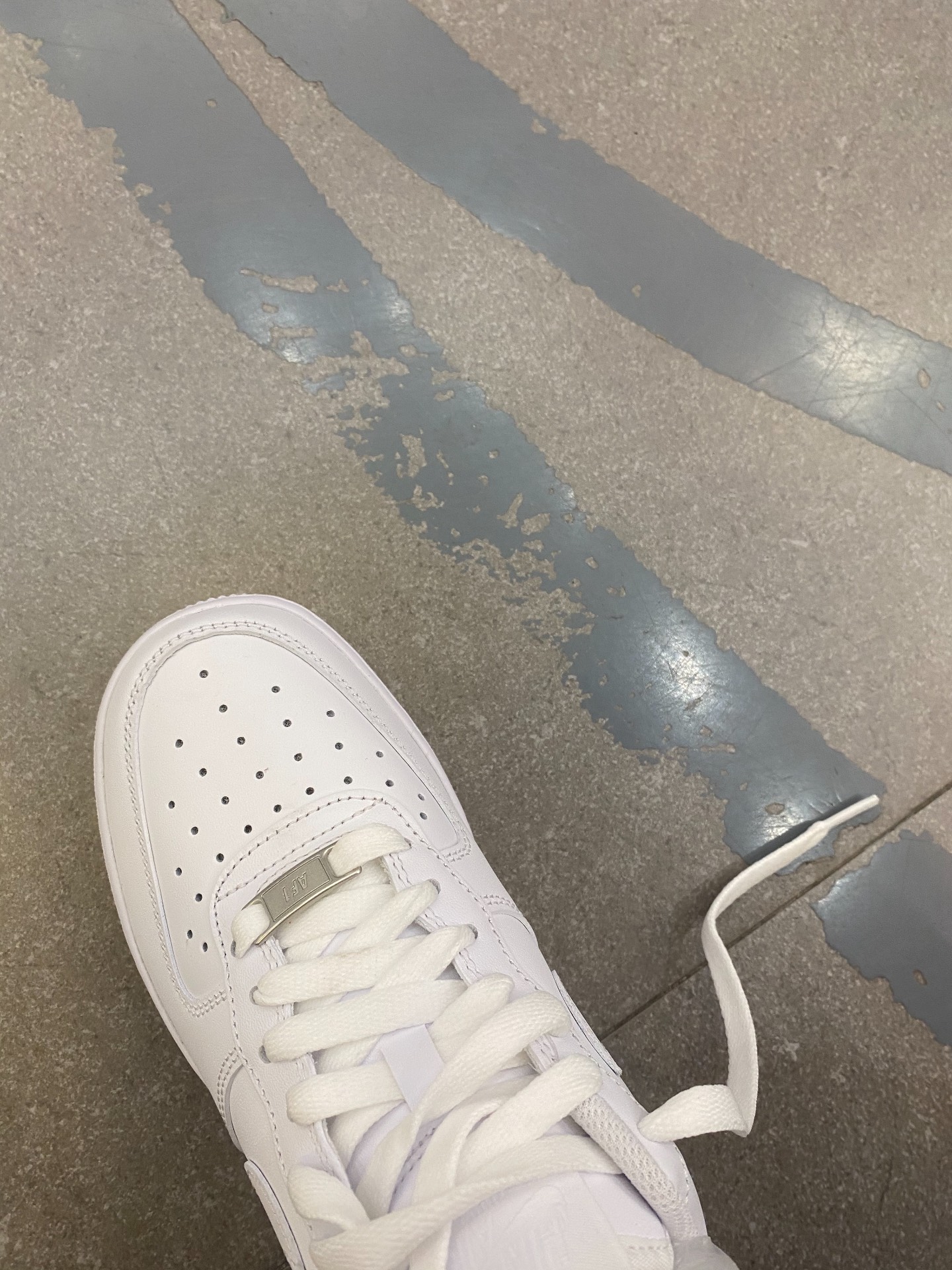 custom review-Nike Kids Air Force 1 Low LE "White On White" Sneakers