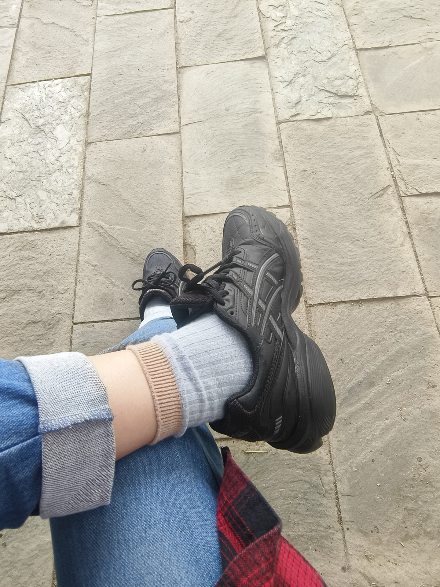 custom review-Asics Gel 1090 Текстиль Синтетическая кожа Низкий верх Повседневная обувь Унисекс Черный Серый