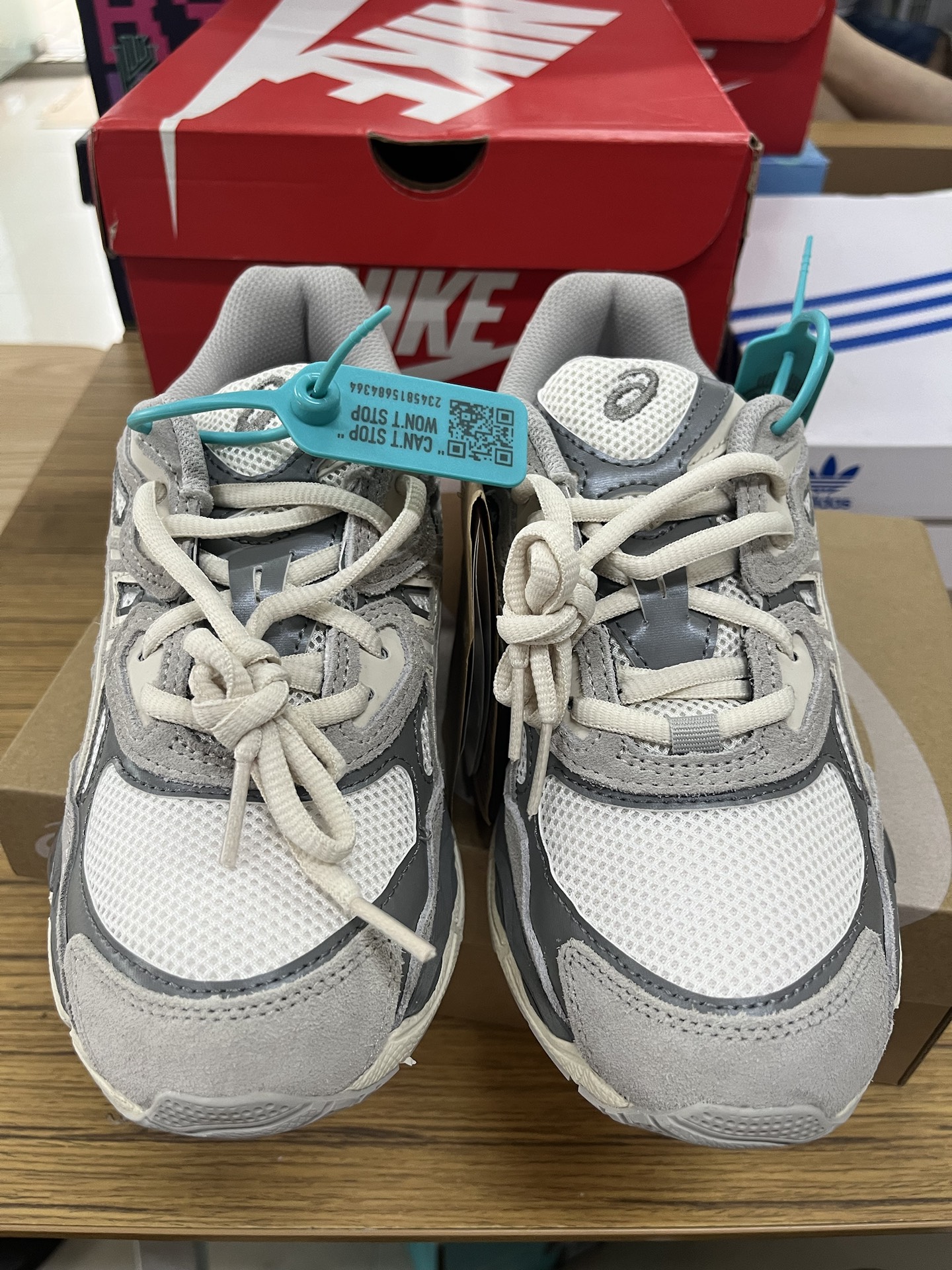 custom review-ASICS Gel NYC Low Top Повседневная обувь Унисекс Бежевый Серый