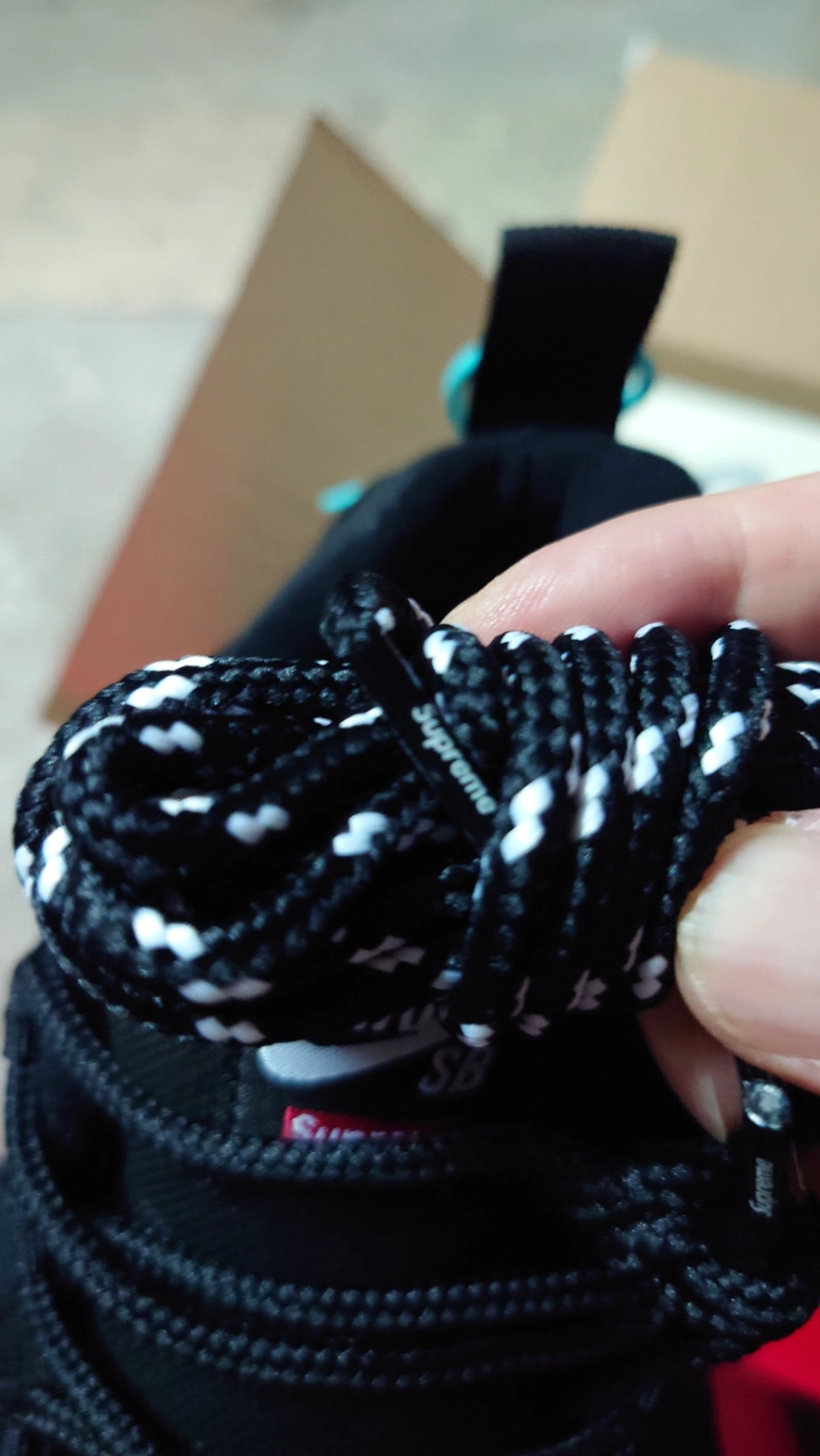 custom review-Supreme x Nike SB Darwin Low Топ Повседневный Мужской Черный Белый