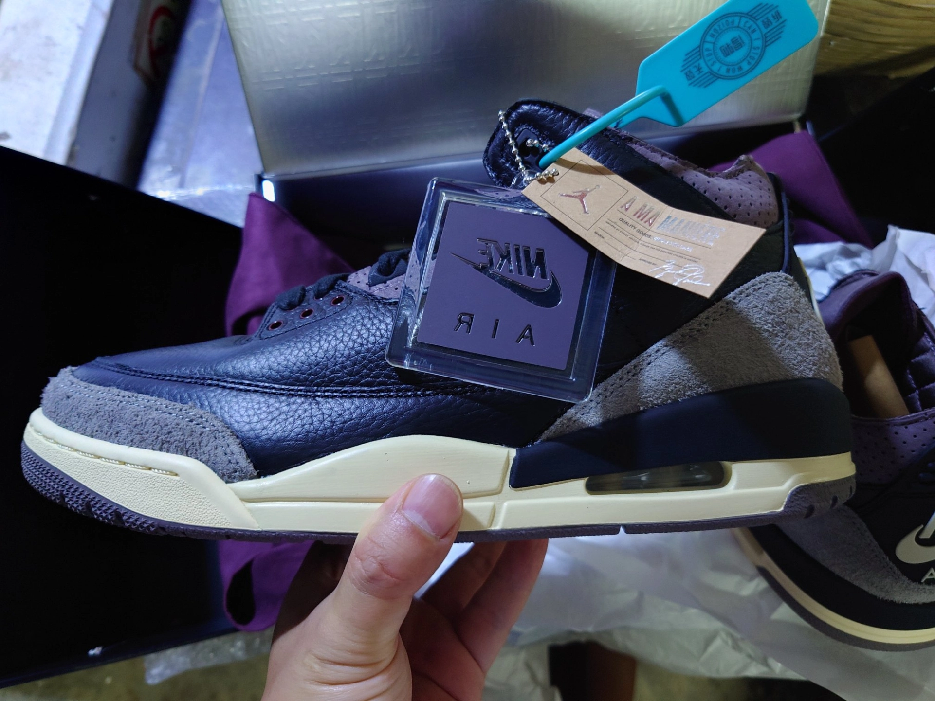custom review-A Ma Maniere X Air Jordan 3 "Black"
