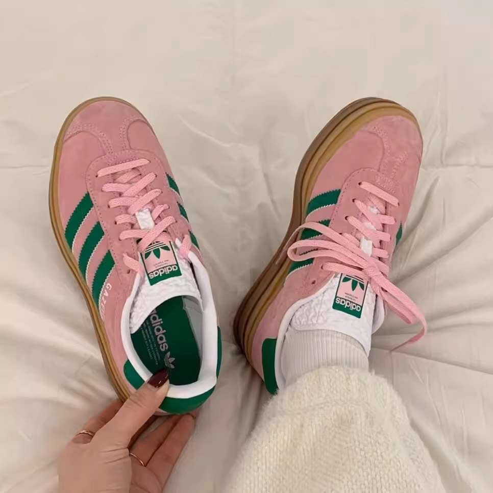 custom review-Adidas Originals GAZELLE BOLD Скейтборд Кроссовки Женские Розовые