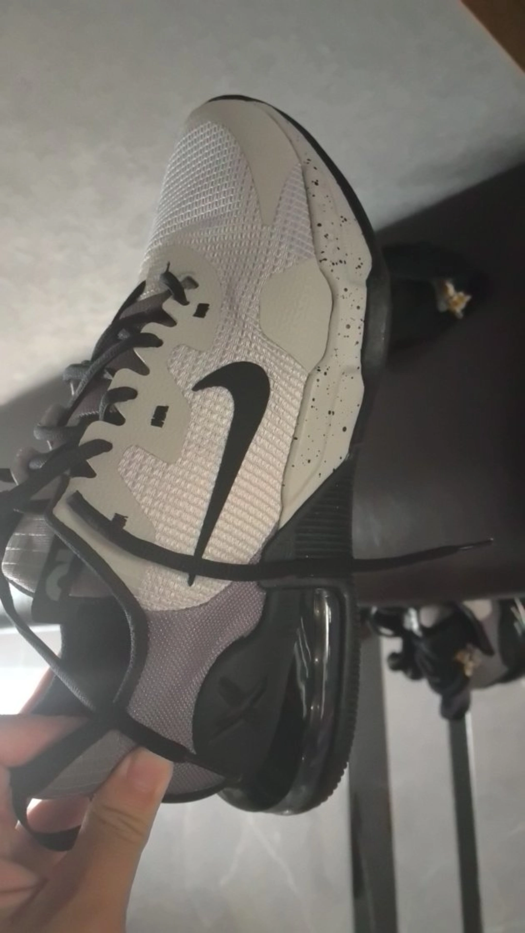 custom review-Nike Air Max ALPHA Low Топ Кроссовки для тренировок Мужские Серый Черный