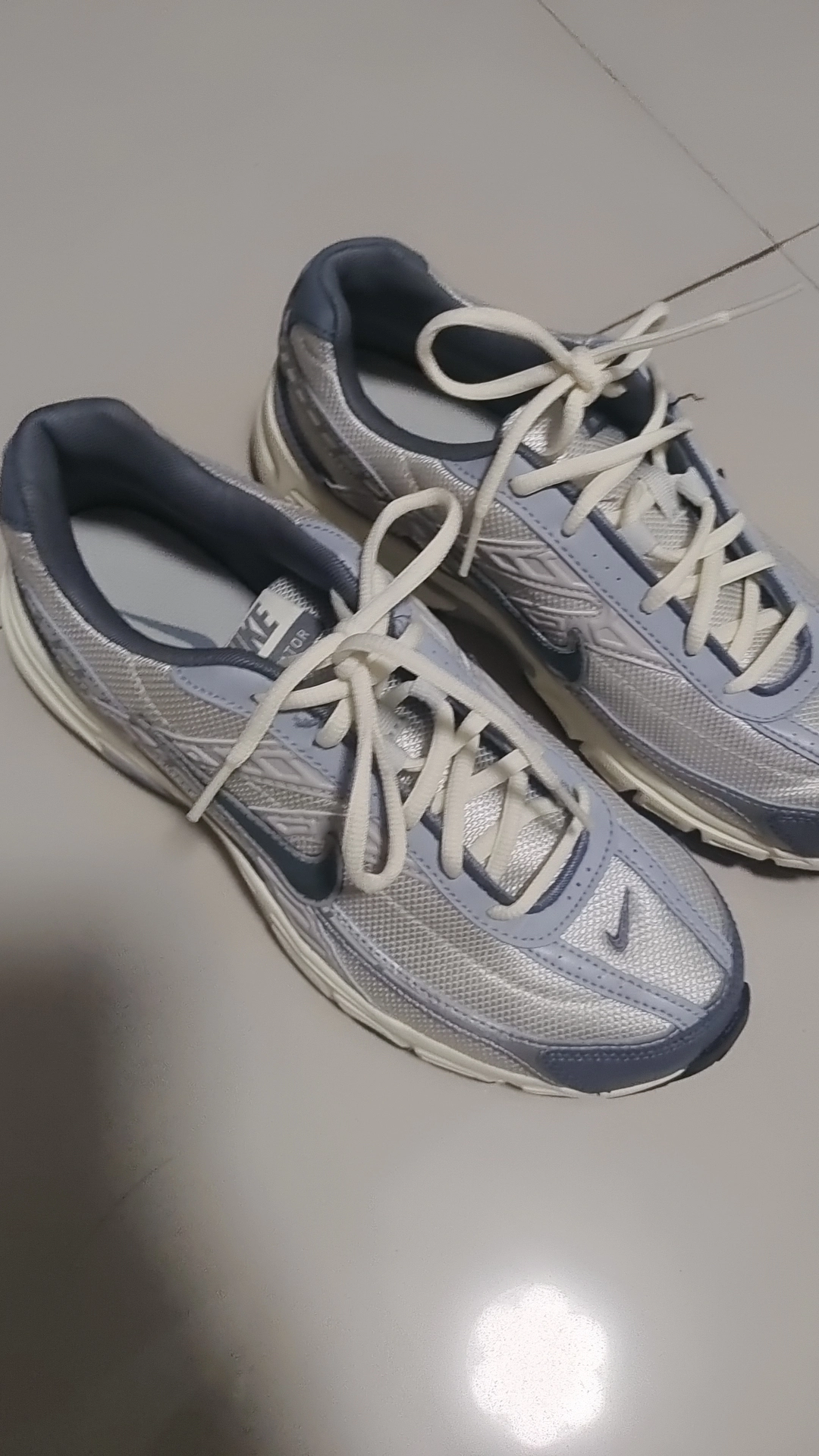 custom review-Nike Initiator Slip Resistant Abrasion Resistant Дышащий Низкий Топ Casual Мужской Серый Белый