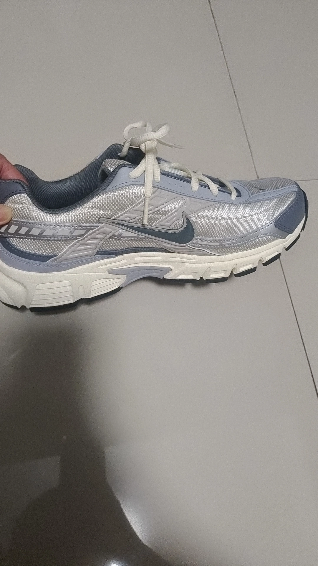 custom review-Nike Initiator Slip Resistant Abrasion Resistant Дышащий Низкий Топ Casual Мужской Серый Белый