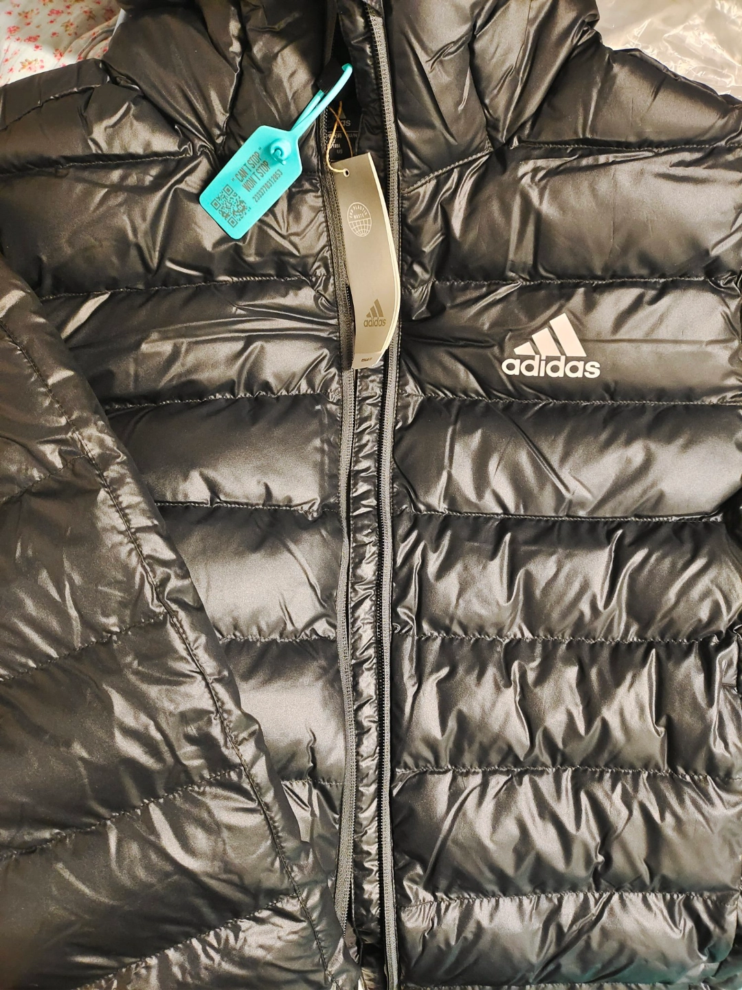 custom review-Adidas 3 Stripes Пуховая куртка Мужская