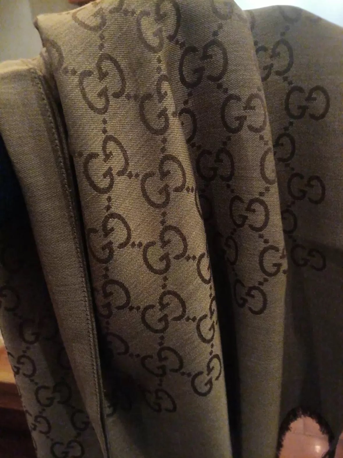 custom review-GUCCI Вязаные шарфы Женские Светлый кофейный