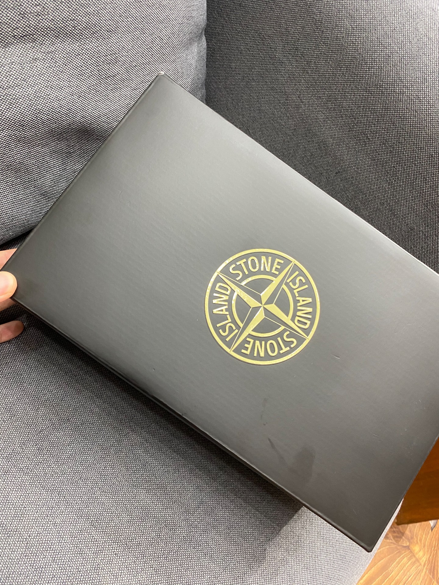 custom review-STONE ISLAND x New Balance NB 574 Устойчивый к истиранию низкий топ Повседневная городская обувь для коммутирования и бега Унисекс Зеленый