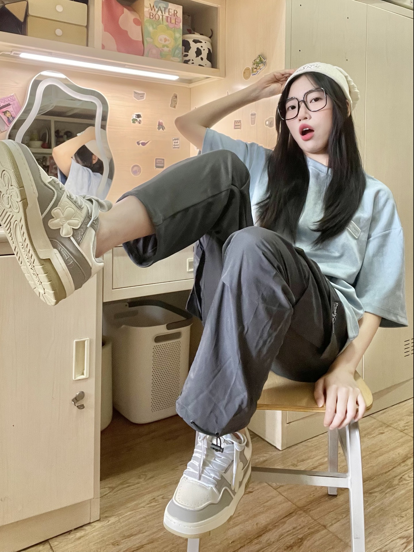 学生党夏日穿搭♡⃝灰色系高级感满满