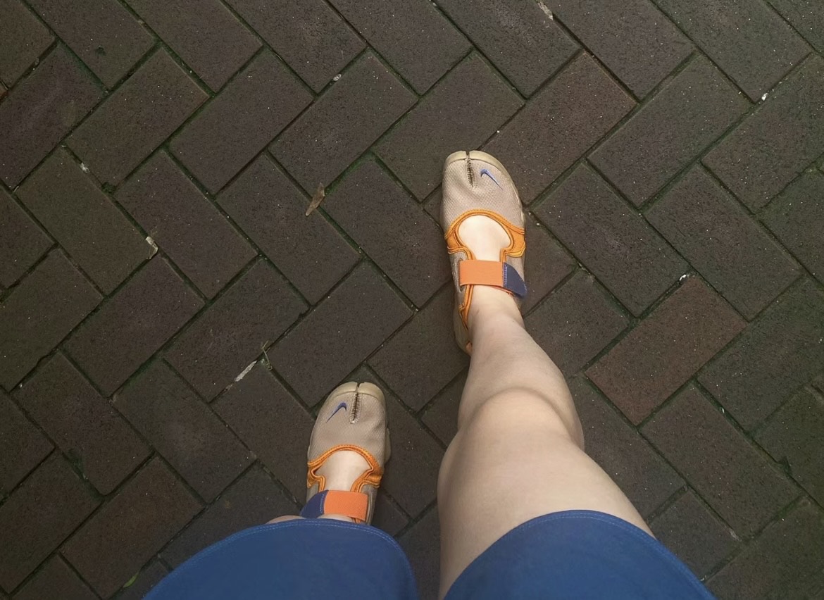 custom review-Nike Air Rift BR Пляжные сандалии Женские Желтые