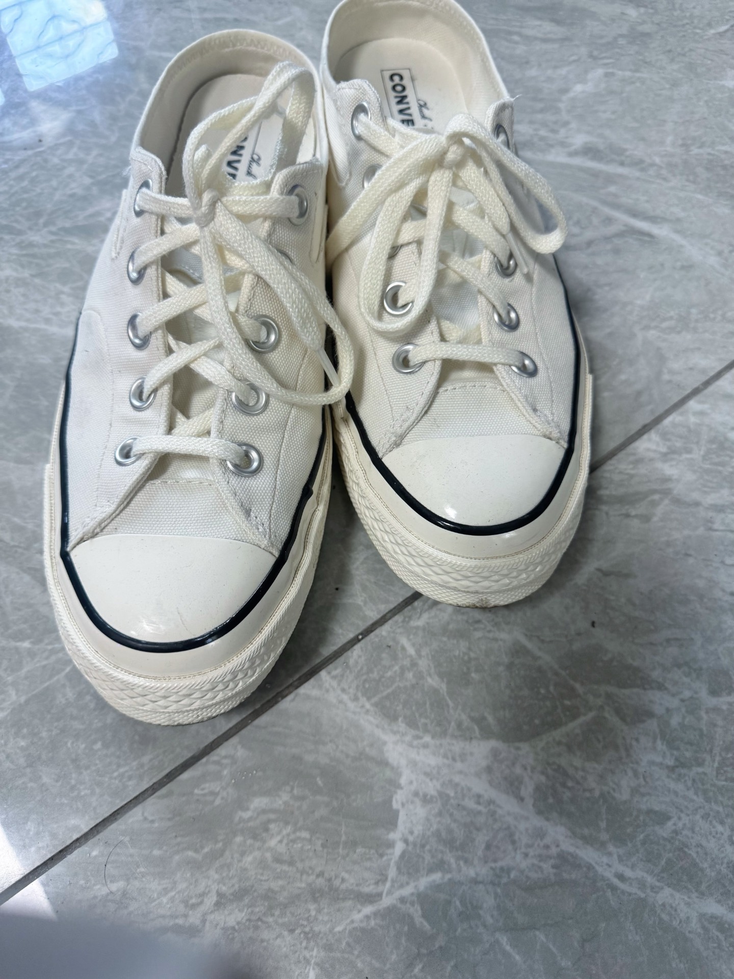 custom review-Конверс 1970s Chuck Taylor All Star Износостойкие Низкие Кеды Унисекс Экрю