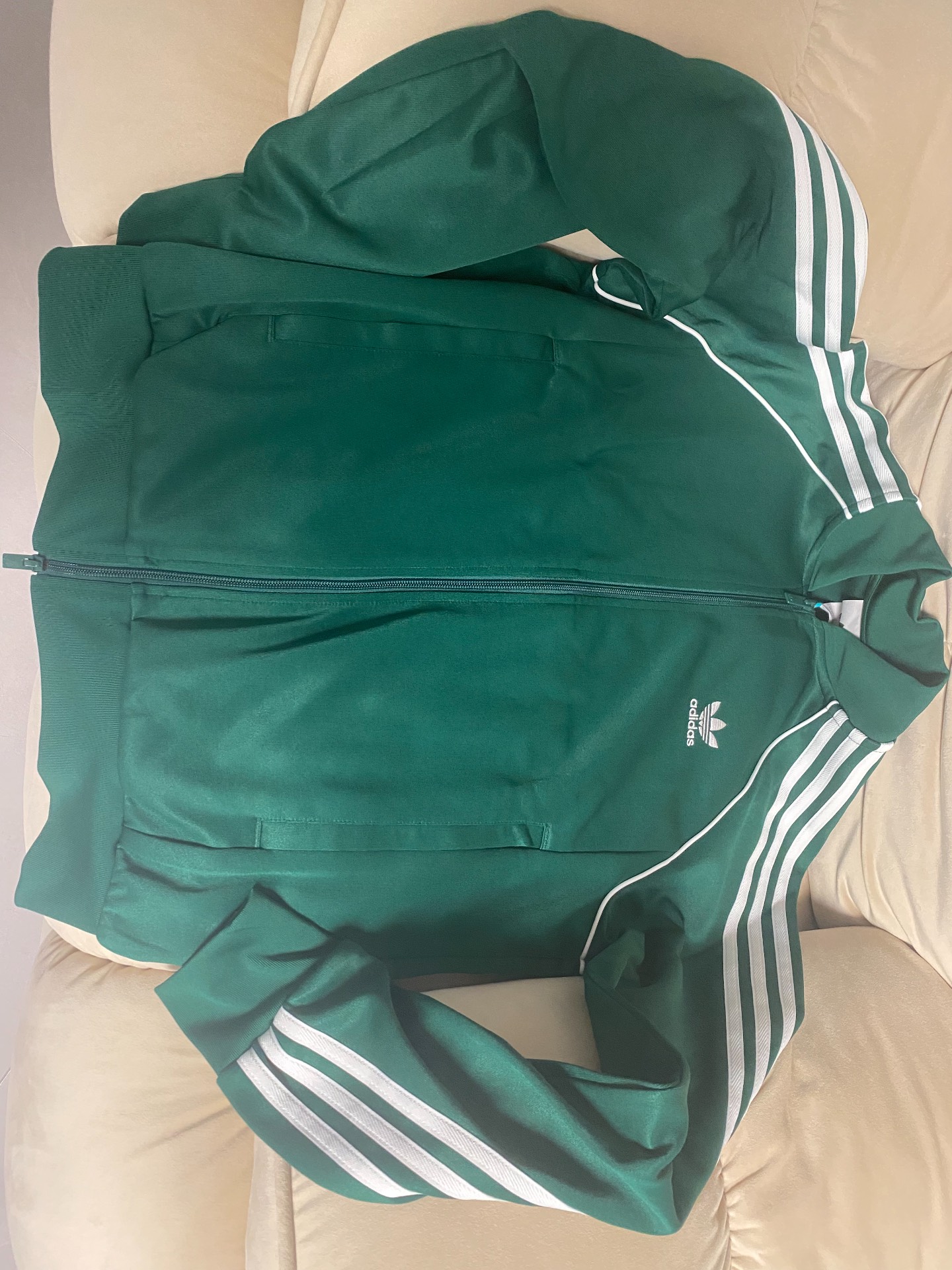 custom review-Adidas Originals COLOR CLASSICS Бейсбольная куртка Мужская Зеленая