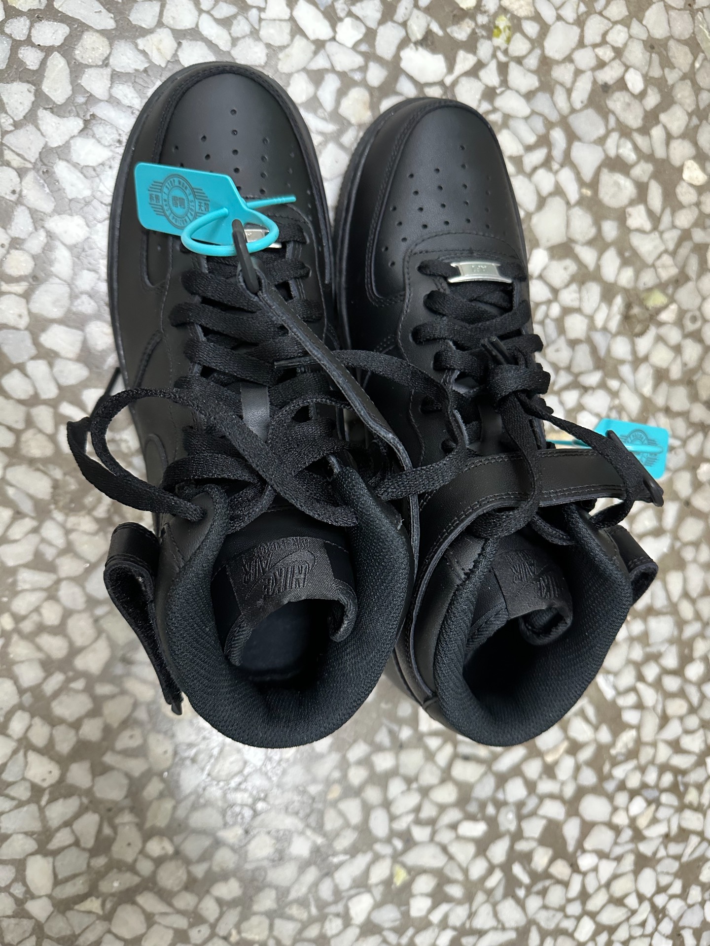 custom review-Nike Air FORCE 1 07 MID Топ Скейтборд Кроссовки Унисекс Pure Black