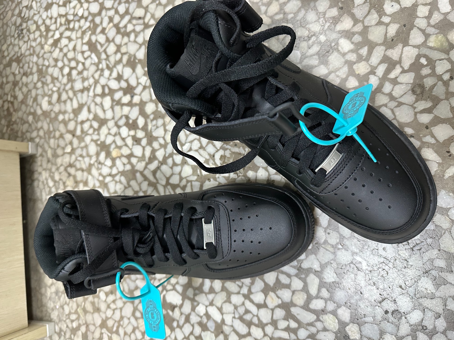 custom review-Nike Air FORCE 1 07 MID Топ Скейтборд Кроссовки Унисекс Pure Black