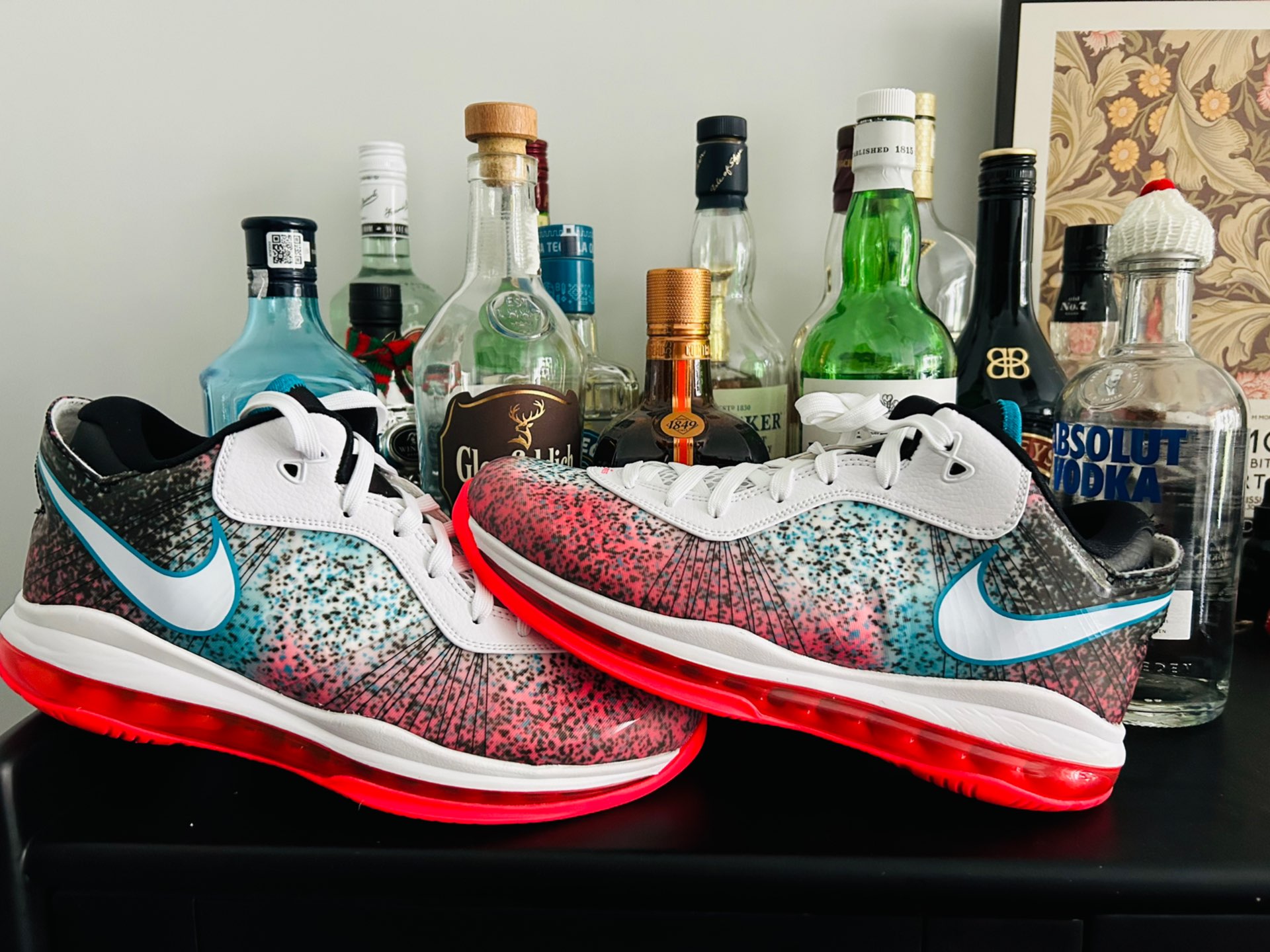 custom review-Nike Lebron 8 V/2 Low 'Майами Найтс' Низкий Топ Винтажные Баскетбольные Кроссовки Мужские Синий Розовый Выпуск 2021