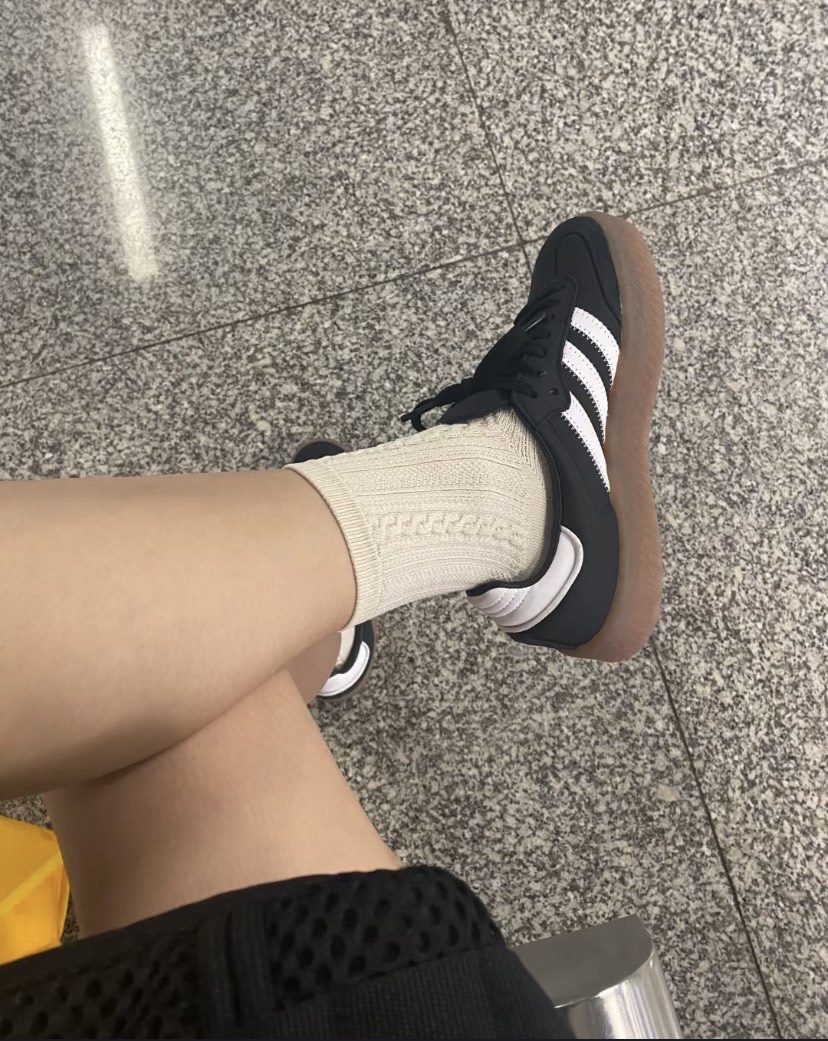 custom review-Adidas Originals SAMBAE Low Топ Скейтборд Кроссовки Женские Черный Белый