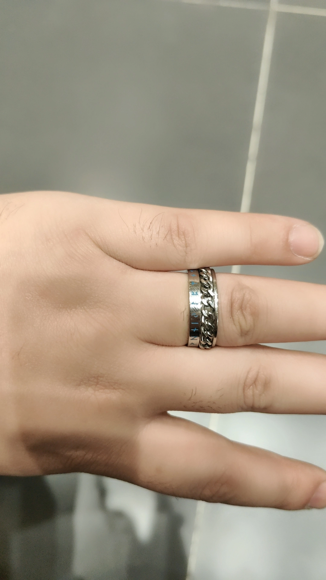 custom review-FOREVER MELODY Кольца из титанового стального сплава Мужские Серебряные