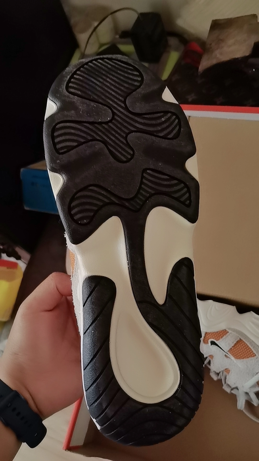 custom review-Nike Tech Hera Low Топ Casual Мужской Серый Оранжевый