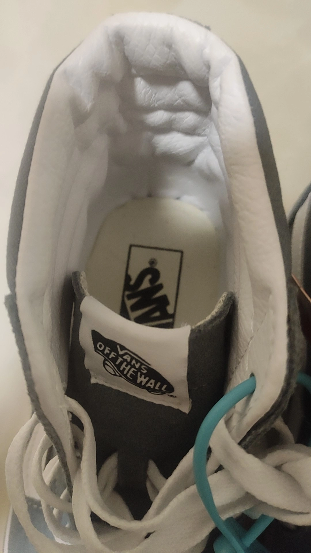 custom review-VANS SK8 Износостойкий и Легкий Высокий Топ Скейтборд Кроссовки Унисекс Синий Серый