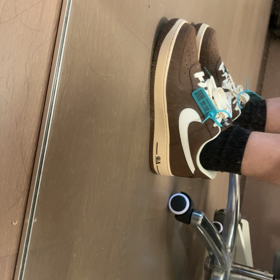 custom review-Nike Air Force 1 '07 Low Топ Скейтборд Кроссовки Унисекс Коричневый Белый