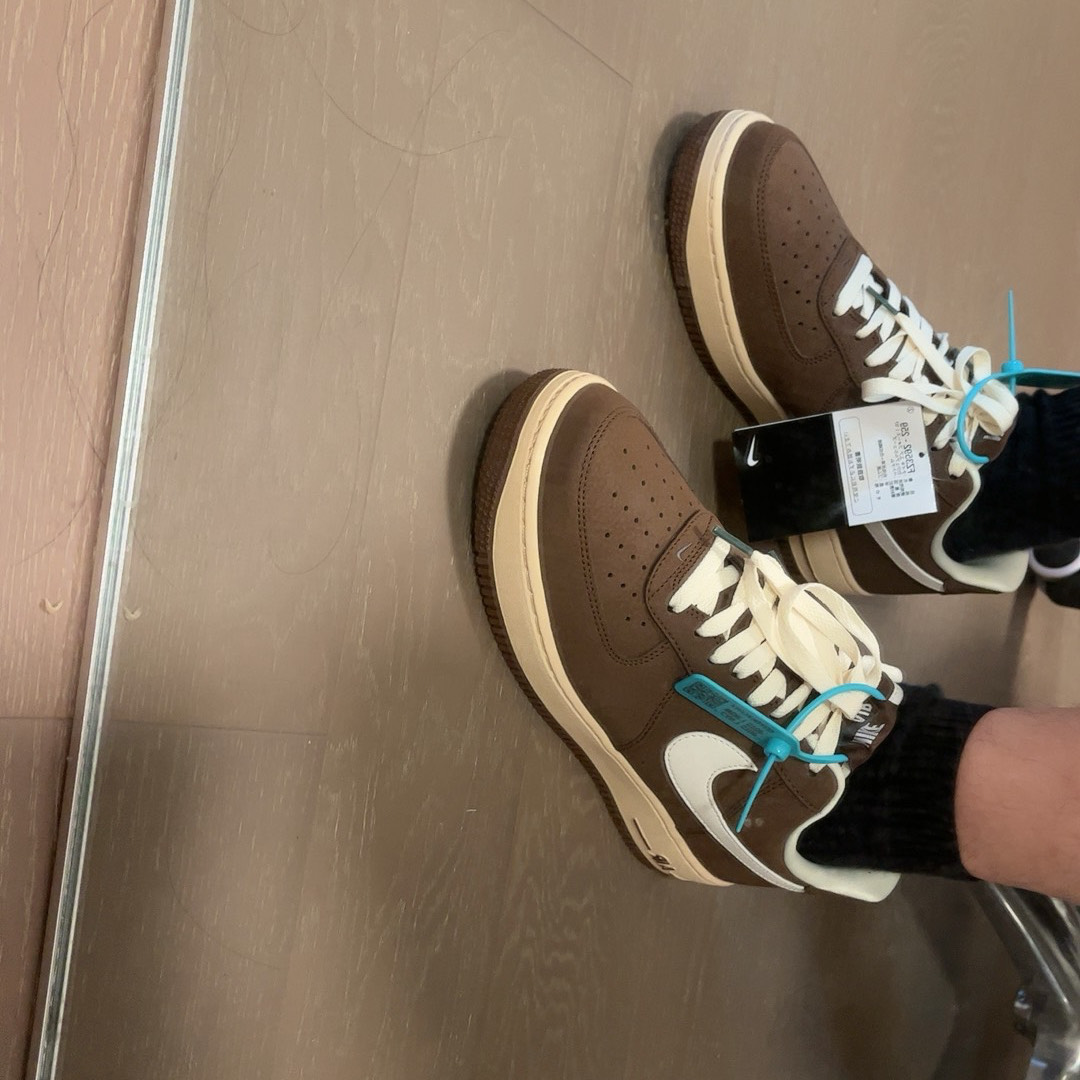 custom review-Nike Air Force 1 '07 Low Топ Скейтборд Кроссовки Унисекс Коричневый Белый