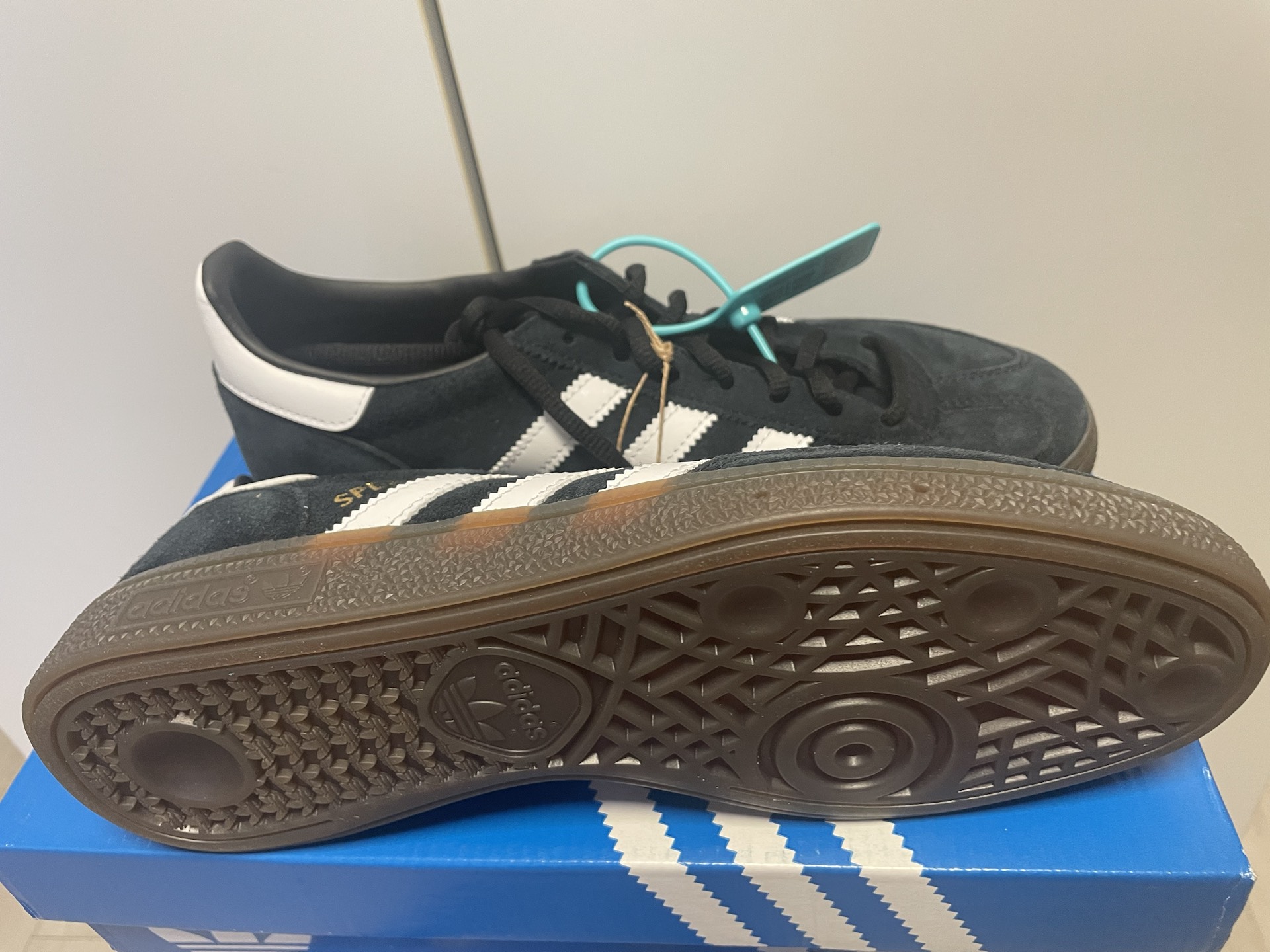 custom review-Adidas Originals HANDBALL SPEZIAL Низкие Кроссовки для скейтбординга Унисекс Черный Белый