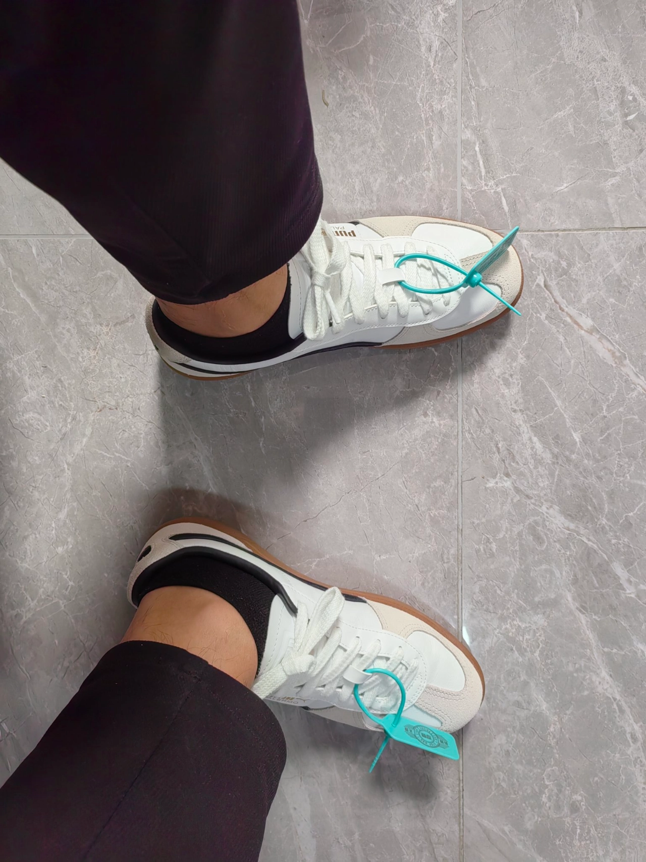 custom review-PUMA Palermo LTH Low Топ Скейтборд Кроссовки Унисекс Белый Серый Черный