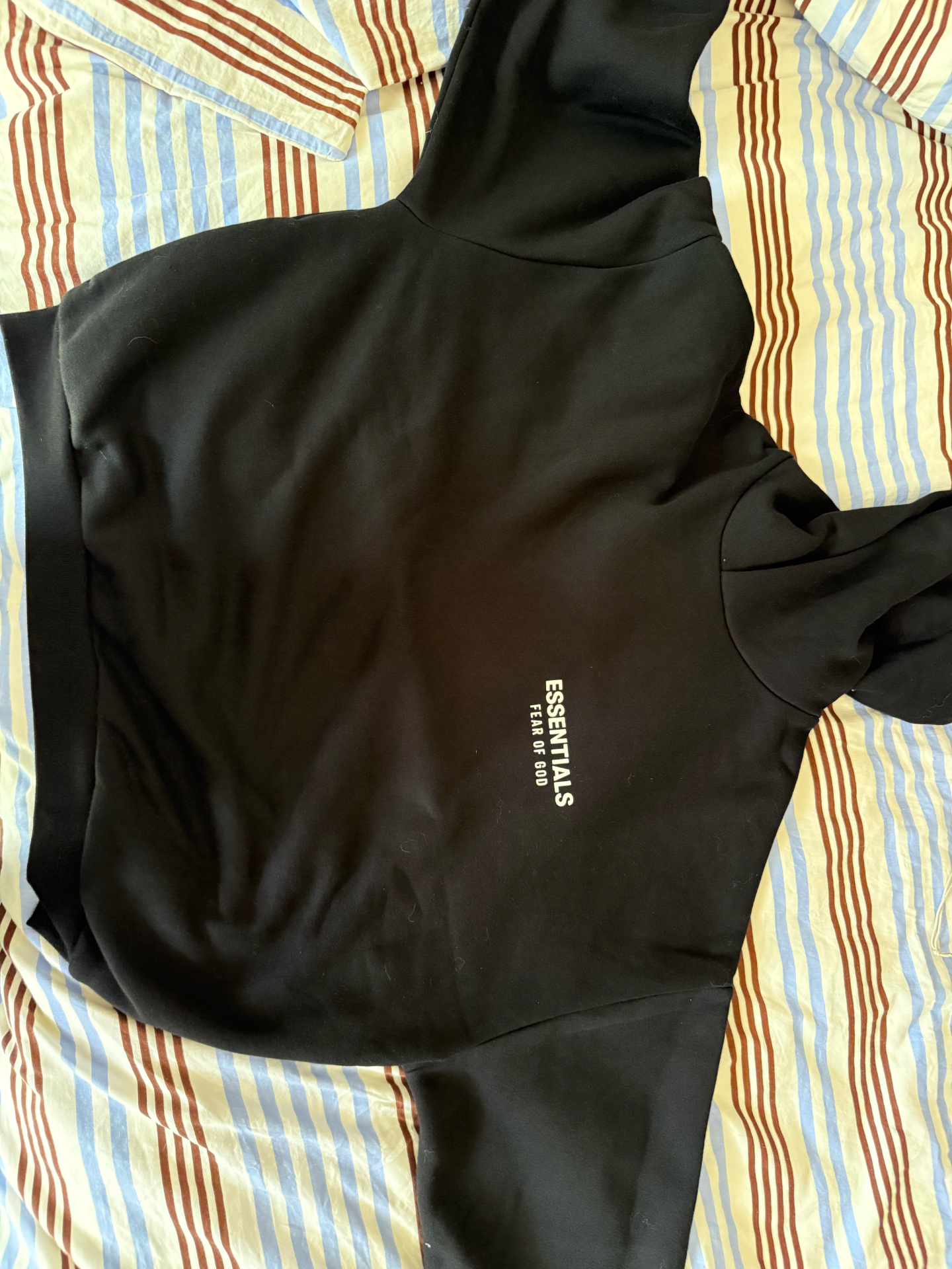 custom review-Fear Of God Essentials Свитшот Мужской Метеоритный Черный