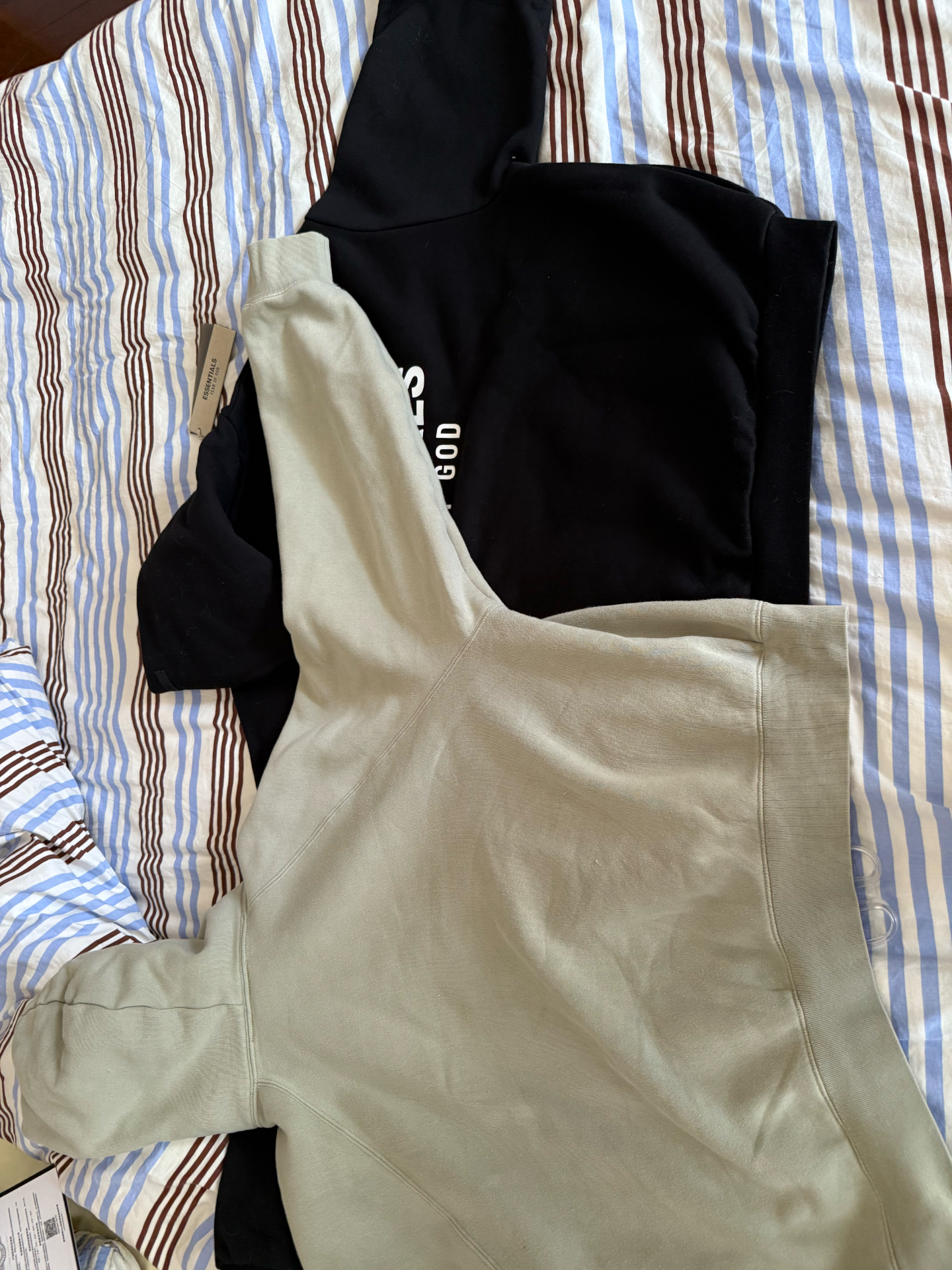 custom review-Fear Of God Essentials Свитшот Мужской Метеоритный Черный