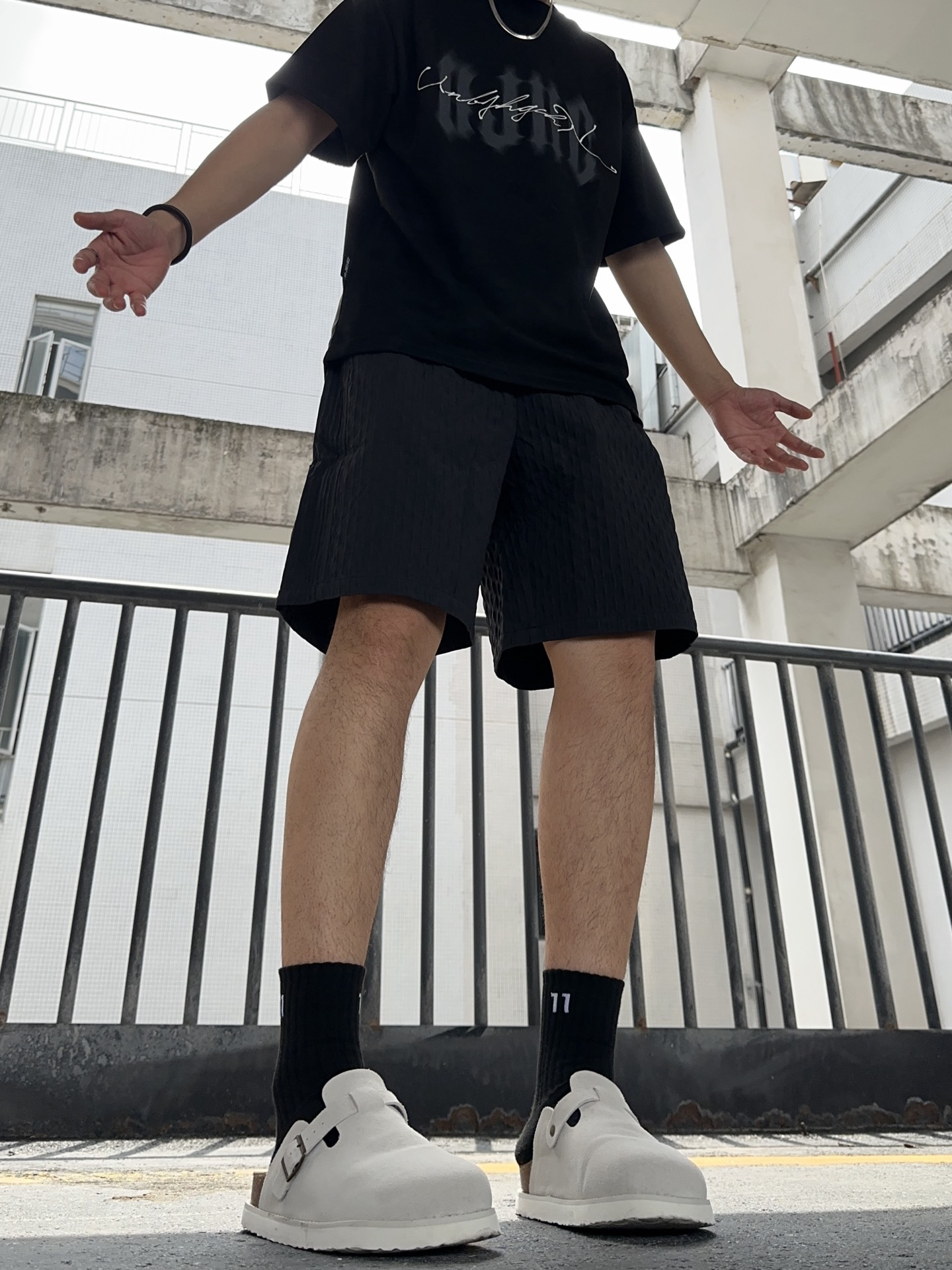 ootd 男生夏季黑色系硬汉穿搭