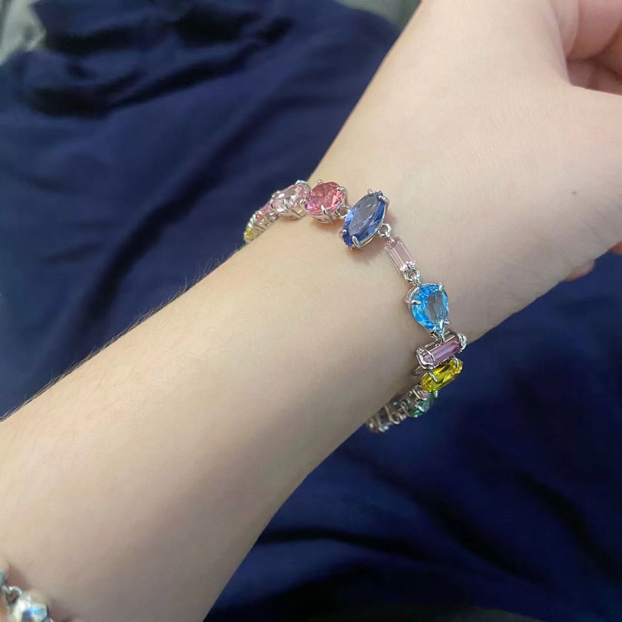 custom review-Swarovski Gema Браслеты с родиевым покрытием Женские