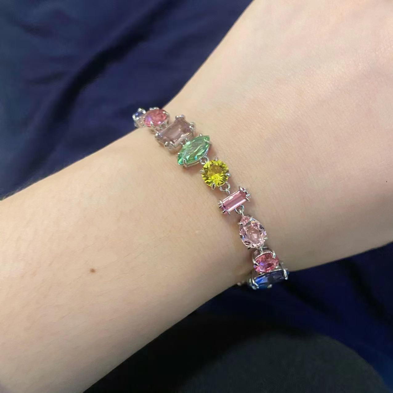 custom review-Swarovski Gema Браслеты с родиевым покрытием Женские