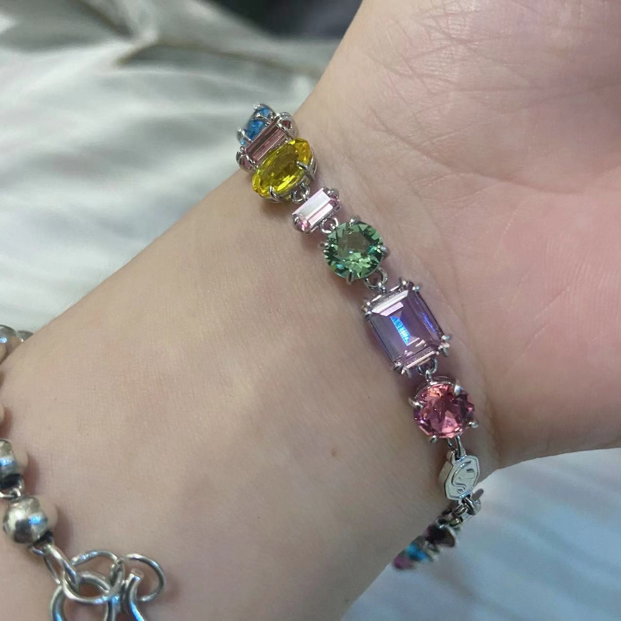 custom review-Swarovski Gema Браслеты с родиевым покрытием Женские