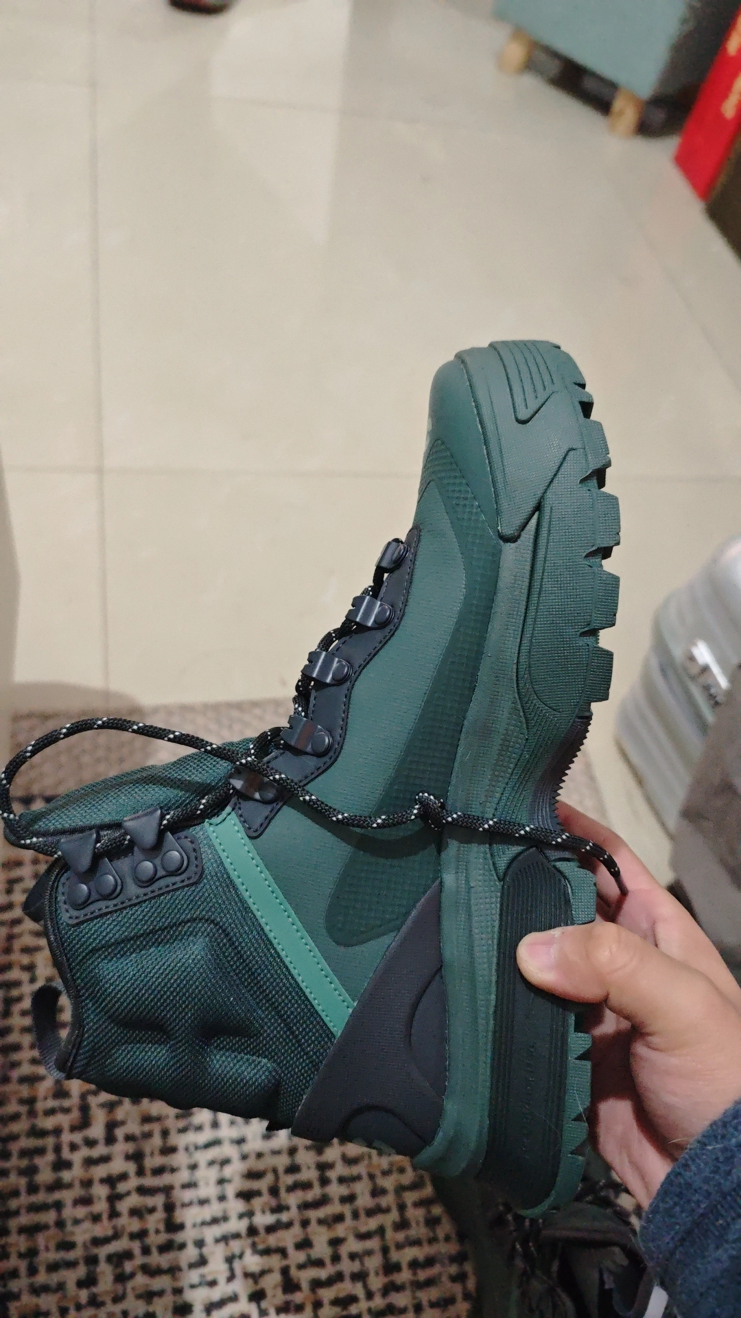 custom review-Nike Air Zoom GAIADOME Высокие Топы Уличная Обувь Мужская Зеленая Черная