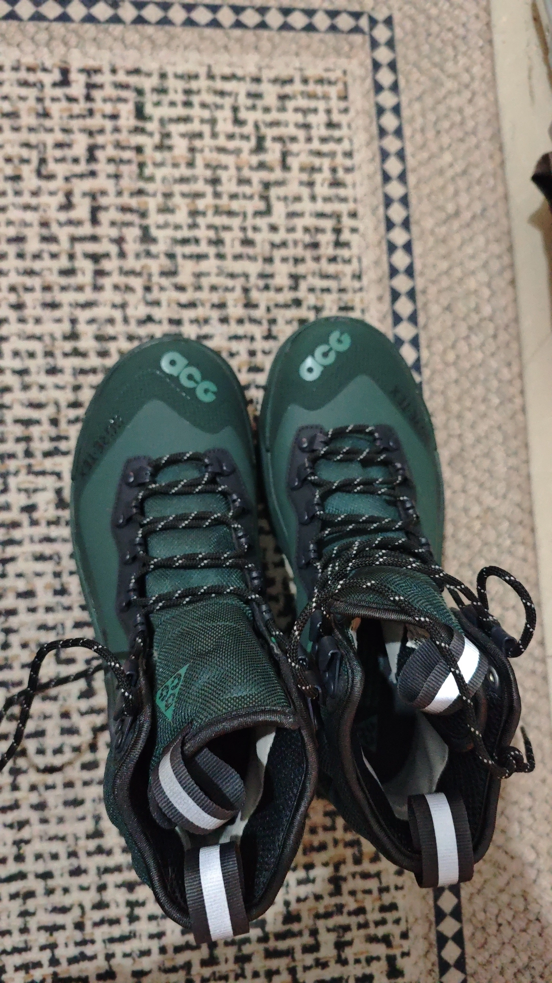 custom review-Nike Air Zoom GAIADOME Высокие Топы Уличная Обувь Мужская Зеленая Черная