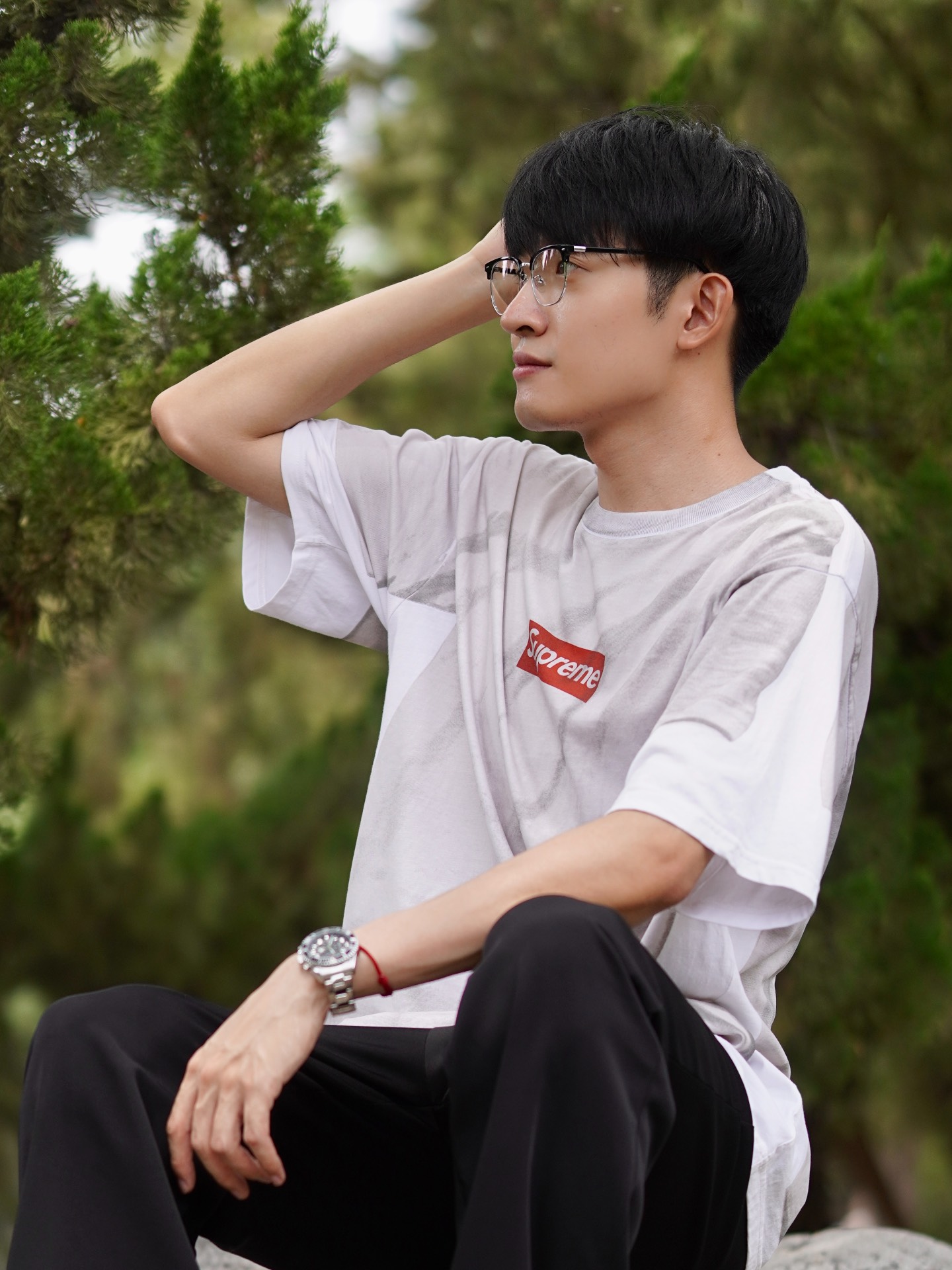 斯文男主点缀 半框眼镜推荐📍